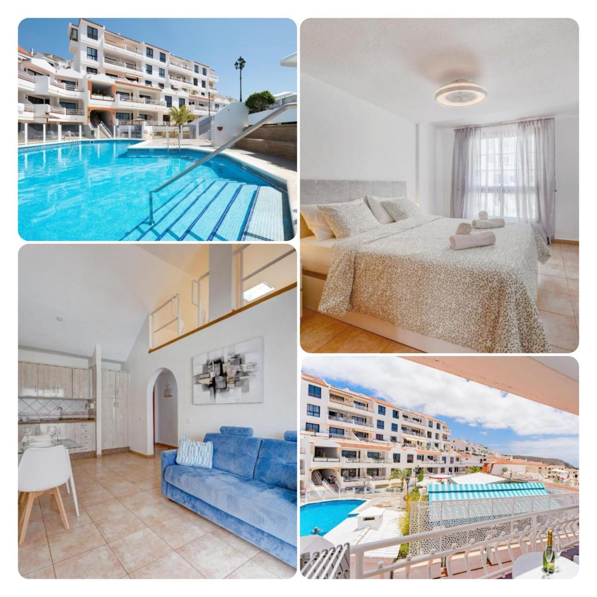 Pretty 1B Apartment In Diamantes 2, Heated Pool Los Cristianos  Eksteriør billede